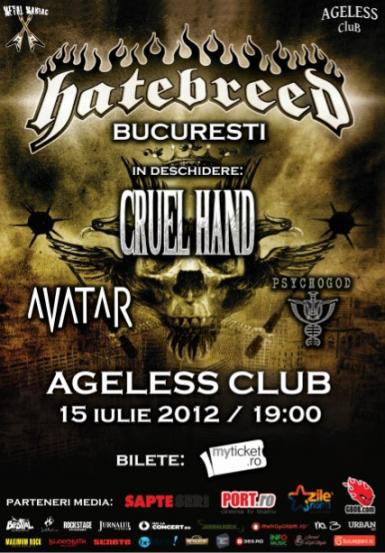 poze concert hatebreed si cruel hand in ageless club