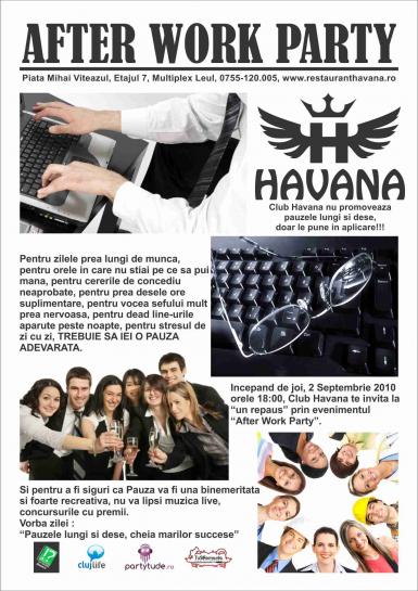 poze after work party in club havana