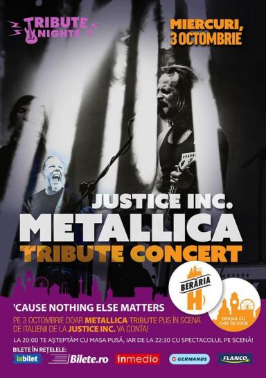 poze all of metallica tribute show cu justice inc 