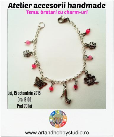 poze atelier de accesorii handmade tema bratari cu charm uri 