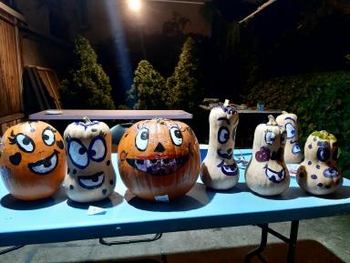 poze atelier de decorat dovleci