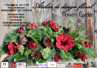 poze atelier de design floral christmas workshop