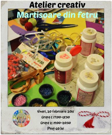 poze atelier de martisoare din fetru