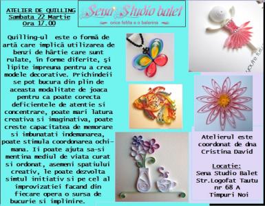 poze atelier de quilling