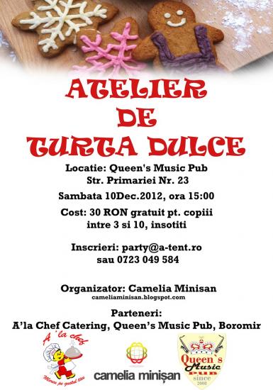 poze atelier de turta dulce