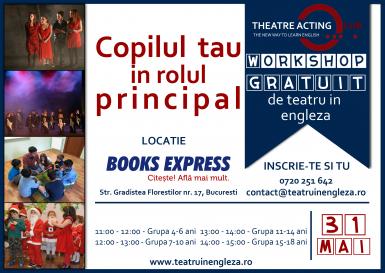 poze  atelier gratuit de teatru in engleza pentru copii si adolescenti