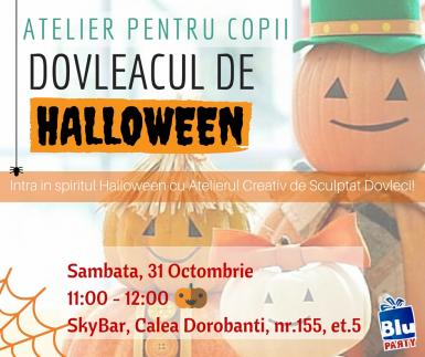 poze atelier pentru copii cum sa decorati un dovleac de halloween