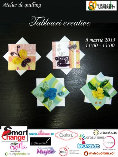 poze atelier quilling tablouri creative