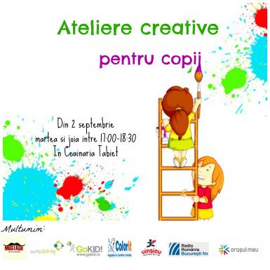 poze ateliere creative pentru copii