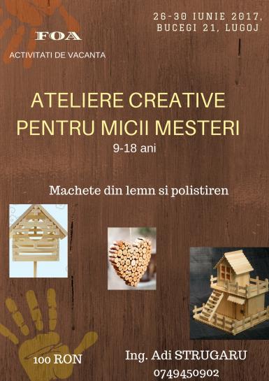 poze ateliere creative pentru micii mesteri