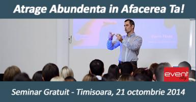 poze  atrage abundenta in afacerea ta seminar gratuit timisoara 2