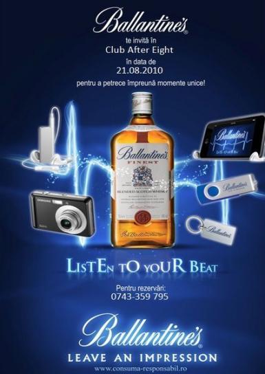 poze ballantines party in after eight club cluj