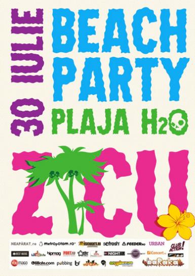 poze beach party cu zicu la plaja h2o