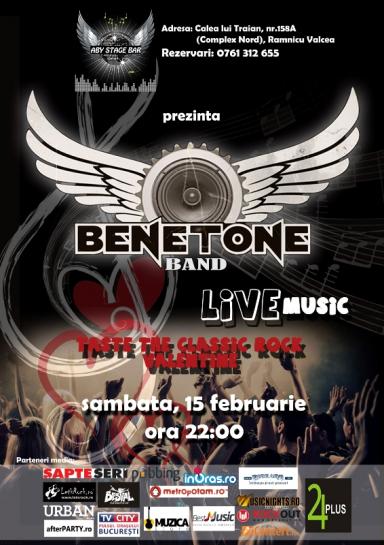 poze benetone band live aby stage bar