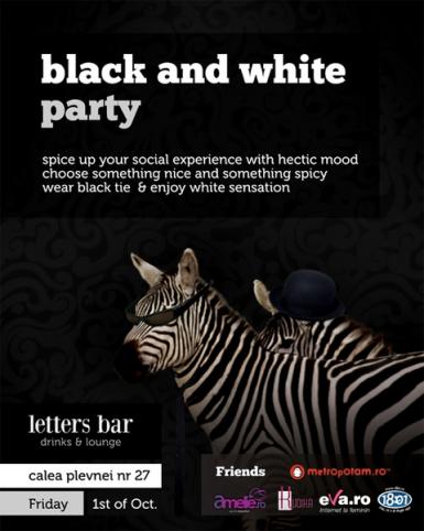 poze black and white party la letters bar din bucuresti
