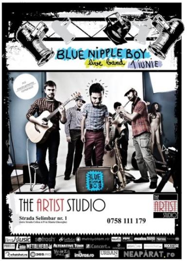 poze blue nipple boy in the artist studio