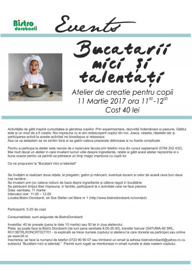 poze bucatarii mici i talenta i atelier de bucatarit pentru copii