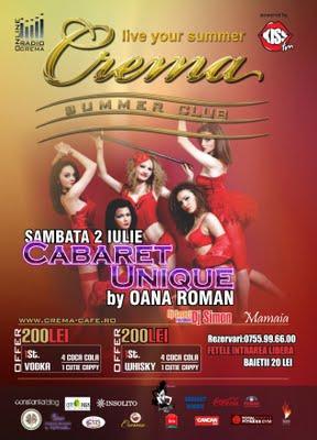 poze cabaret unique by oana roman la crema summer club