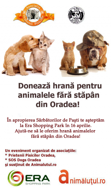 poze campanie de colectare de donatii pentru animalele din adaposturi