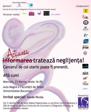poze campanie de prevenire a cancerului de col uterin organizata de studenti