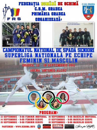 poze campionatul national si superliga nationala pe echipe spada seniori oradea 2011 