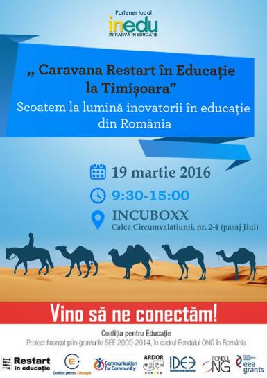 poze caravana restart in educatie la timisoara