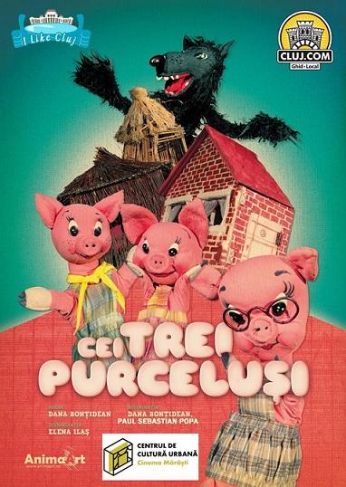 poze cei trei purcelu i