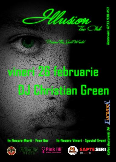 poze christian green pe 26 februarie in illusion club