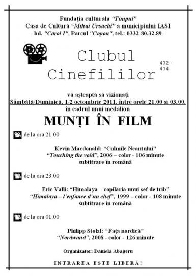 poze cinemaratonul munti in film la iasi