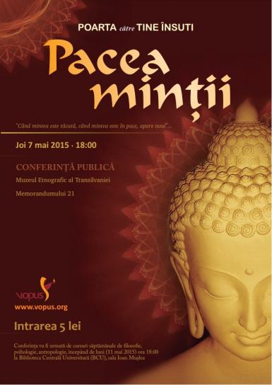poze cluj napoca conferinta publica pacea mintii joi 7 mai 2015 