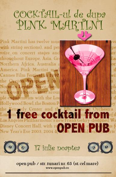 poze cocktail ul de dupa pink martini in open pub din bucuresti