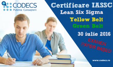 poze codecs examen de certificare paper based lean six sigma