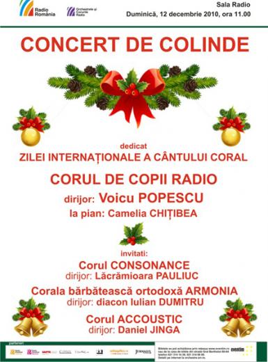 poze colinde cu corul de copii radio la sala radio