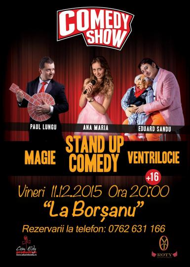 poze comedy show cu ana maria calita paul lungu si ventrilocul eduard