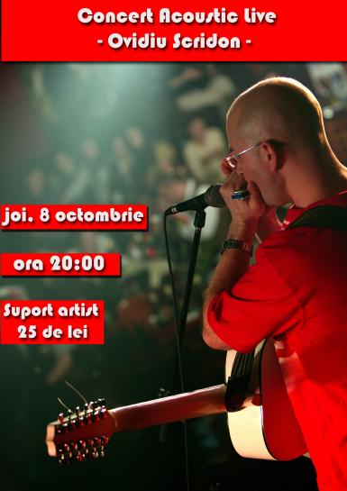 poze concert acoustic live ovidiu scridon