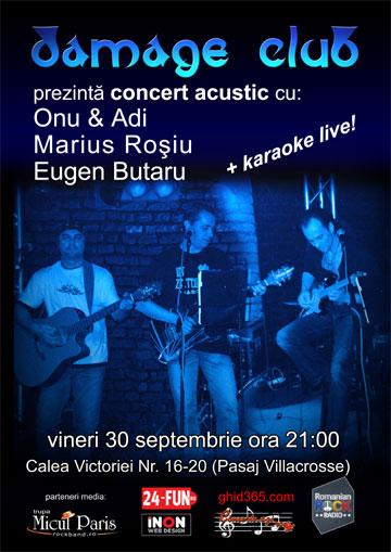 poze concert acustic onu adi marius si eugen karaoke live 