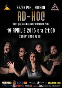 poze concert ad hoc in brasov bazar pub