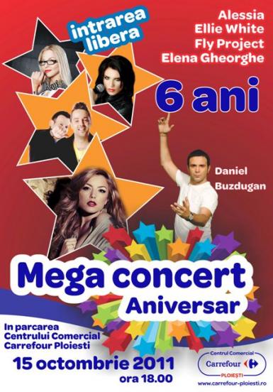 poze concert aniversar centrul comercial carrefour ploiesti