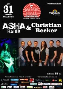 poze concert asha band christian becker in music hall