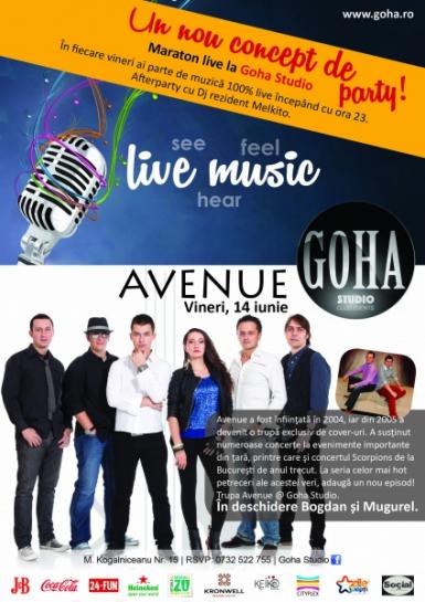 poze concert avenue in goha studio