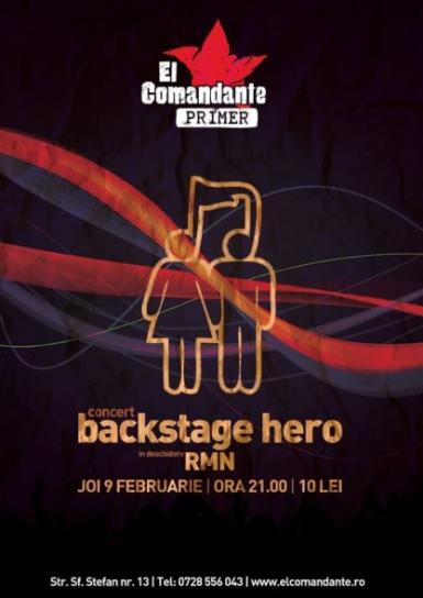 poze concert backstage hero in el primer comandante