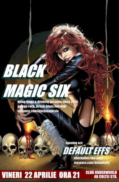 poze concert black magic six in underworld