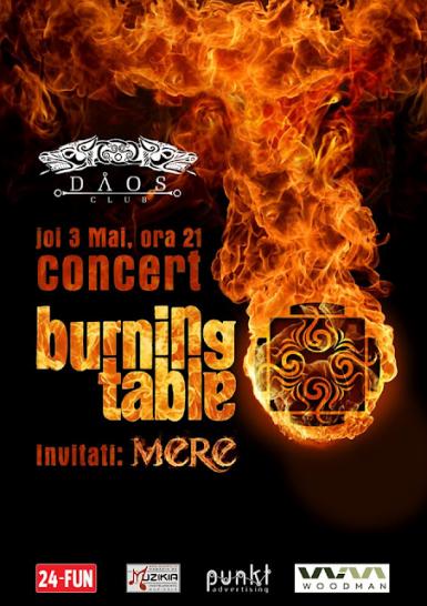 poze concert burning table in timisoara