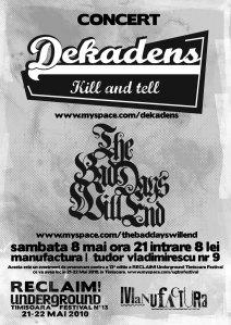 poze concert concert dekadens ro si the bad days will end ro timisoara