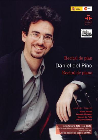 poze concert daniel del pino in aula bibliotecii centrale universitare