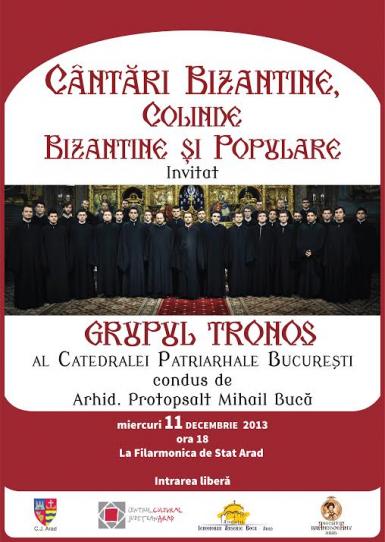 poze concert de cantari si colinde bizantine si populare la arad