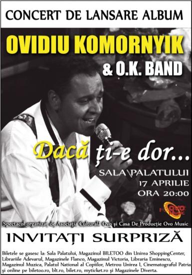 poze concert amanat lansare album daca ti e dor ovidiu komornyik