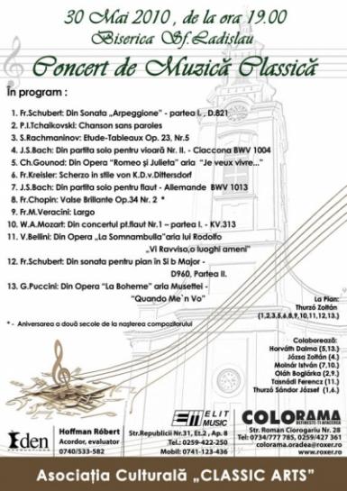 poze concert de muzica clasica la biserica sf ladislau oradea