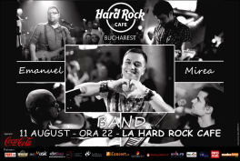 poze concert emanuel mirea band in hard rock cafe