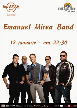 poze concert emanuel mirea band in hard rock cafe